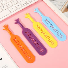 4pcs Finger Bookmark Funny Book Marker School Stationery Gift