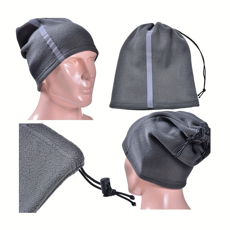 Winter Fleece Warm Scarf Windproof Warm Cap