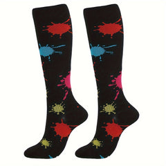 3 Pairs Knee High Compression Socks for Women Men
