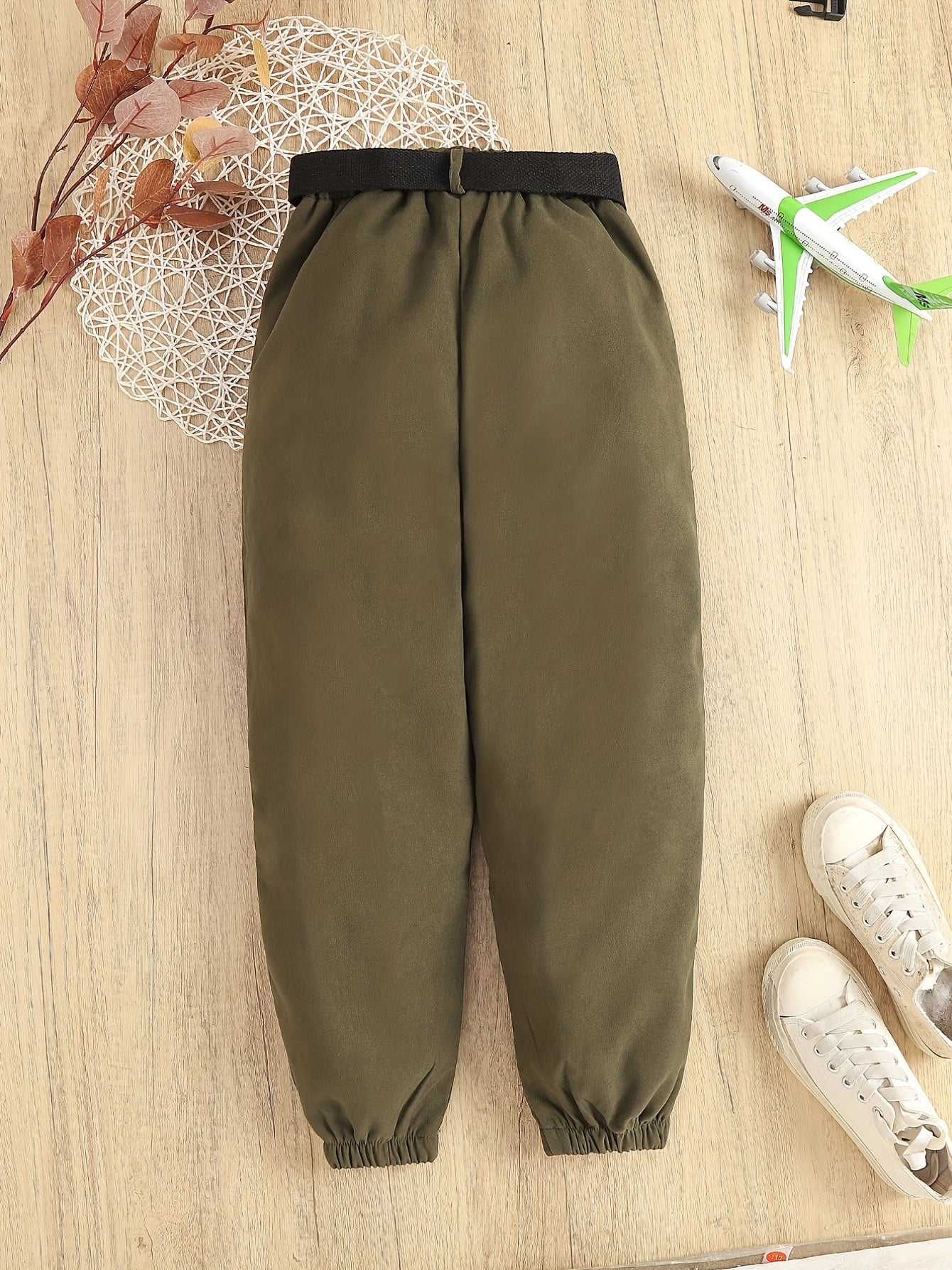 Kid Girls' Vintage Style Cargo Jogger Pants for Spring Summer Fall