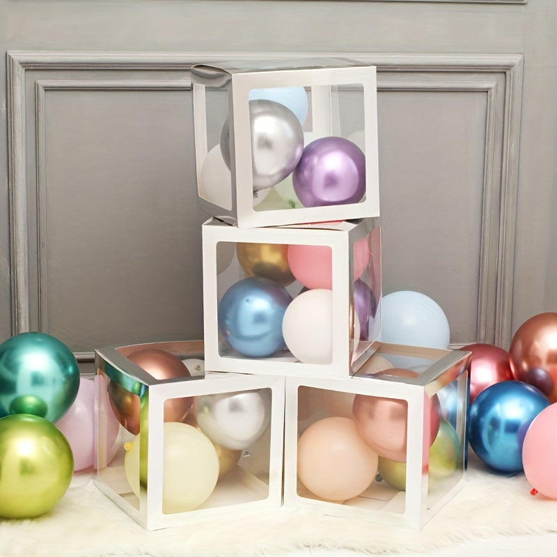 4pcs Balloon Boxes Surprise Boxes Birthday Wedding Halloween Christmas