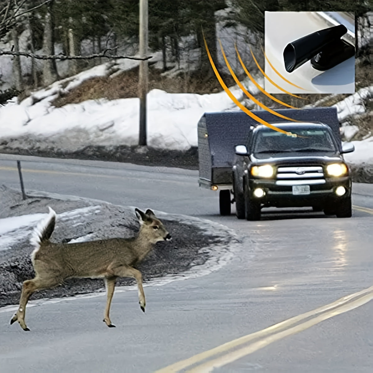 2pcs Ultrasonic Car Deer Whistle Auto Safety Repeller