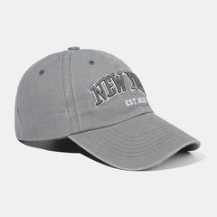 Kids Distressed Baseball Cap YORK Embroidery Sun Protection Hat