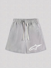 Men's Star Pattern Drawstring Shorts