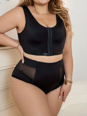 Mesh Bra & Panty Two Piece Set