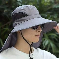 Men's Sun Protection Hat with Neck Guard