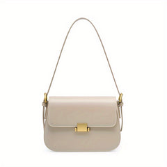 Leather Textured Crossbody Bag Purse Versatile Baguette Bag
