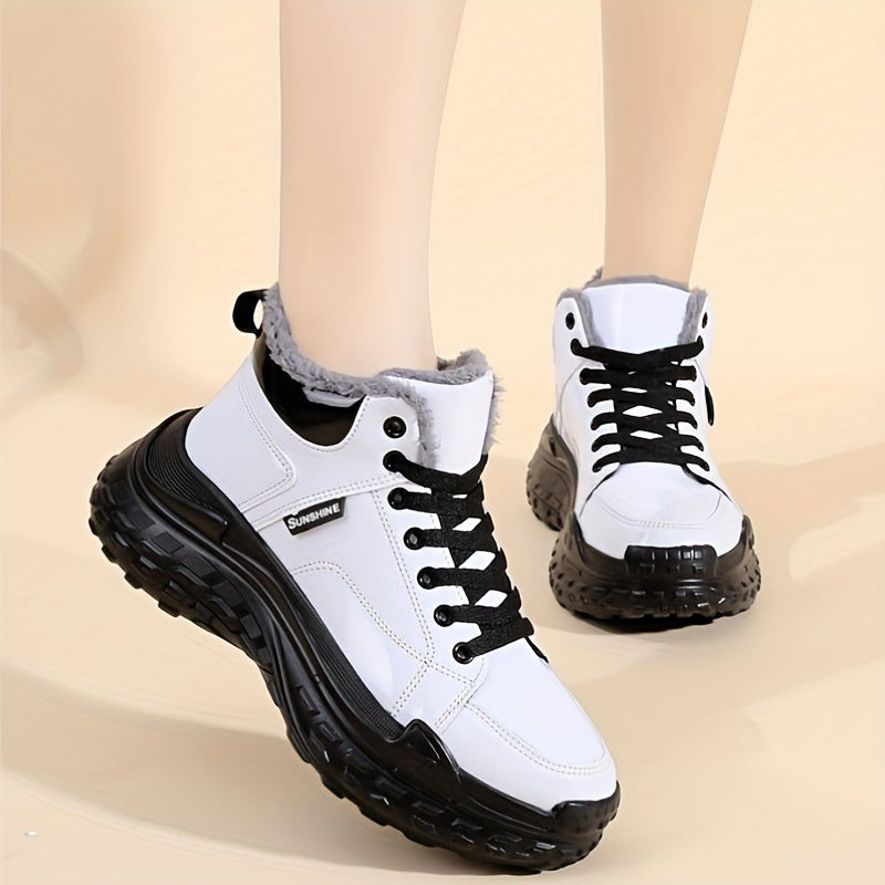 Women's Thick Sole Snow Boots Non Slip Winter Warm Short Boots
