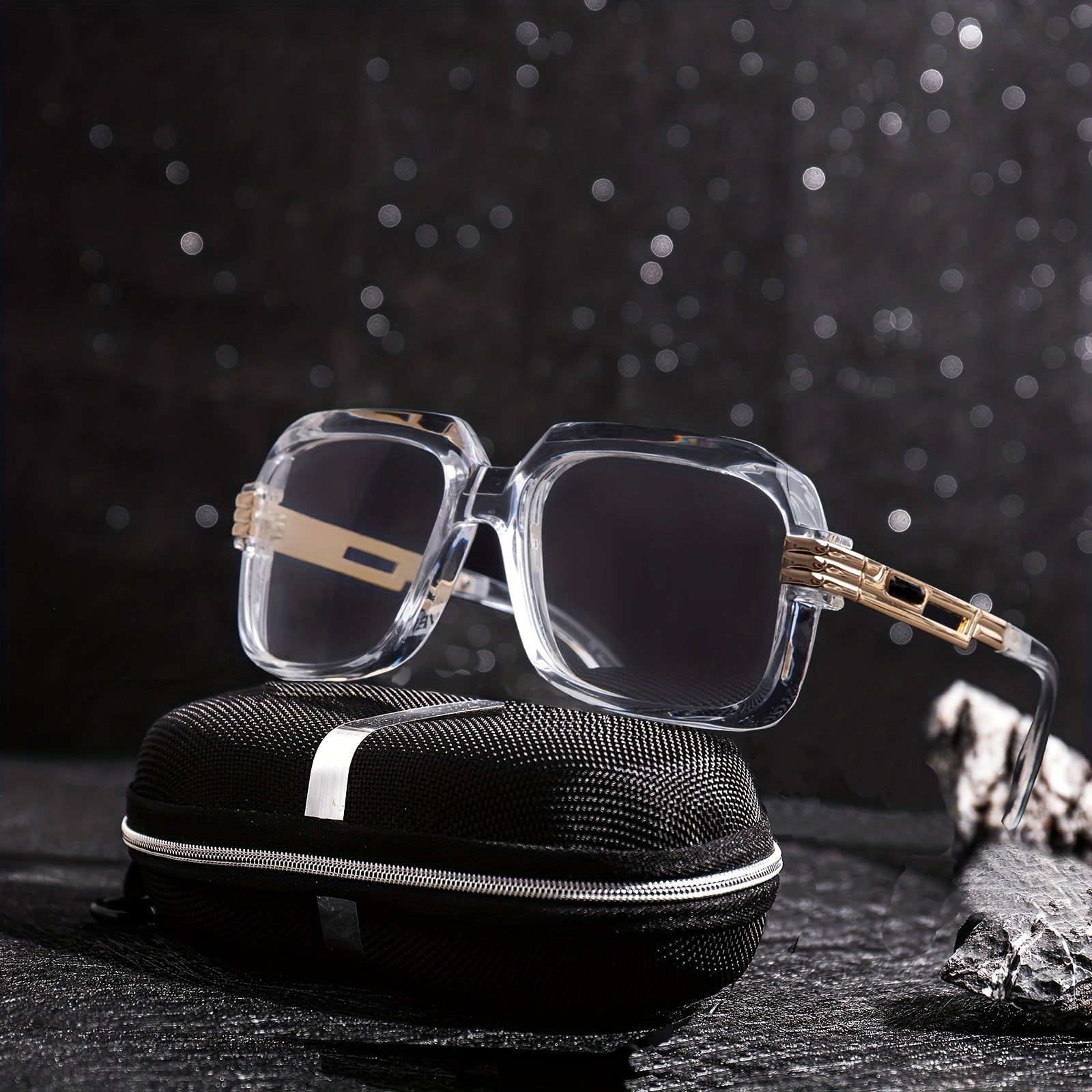 Men's Square Frame Sunglasses UV Protection