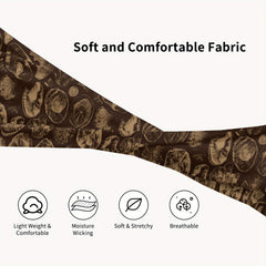 Vintage Inspired Brown Headband for Sports & Casual Wear