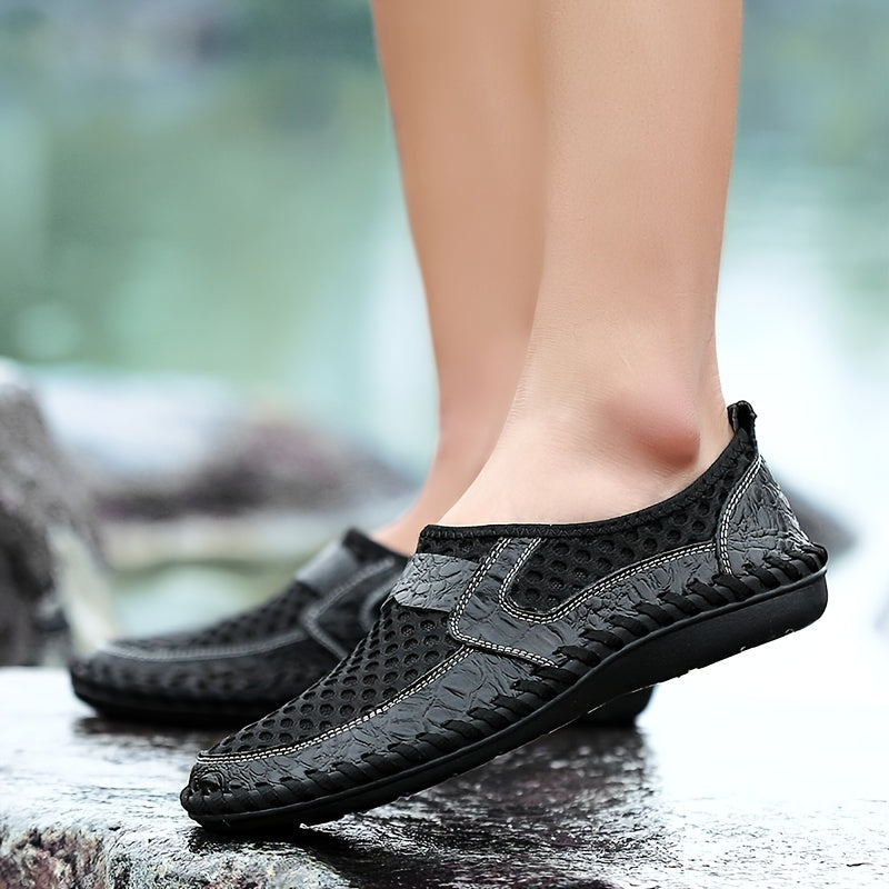 Men's Mesh Loafers Slip On Driving Shoes