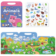 Reusable Sticker Book For Kids, Washable Stickers, Christmas Gift