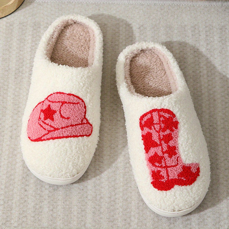 Cozy Cartoon Plush Slippers for Home