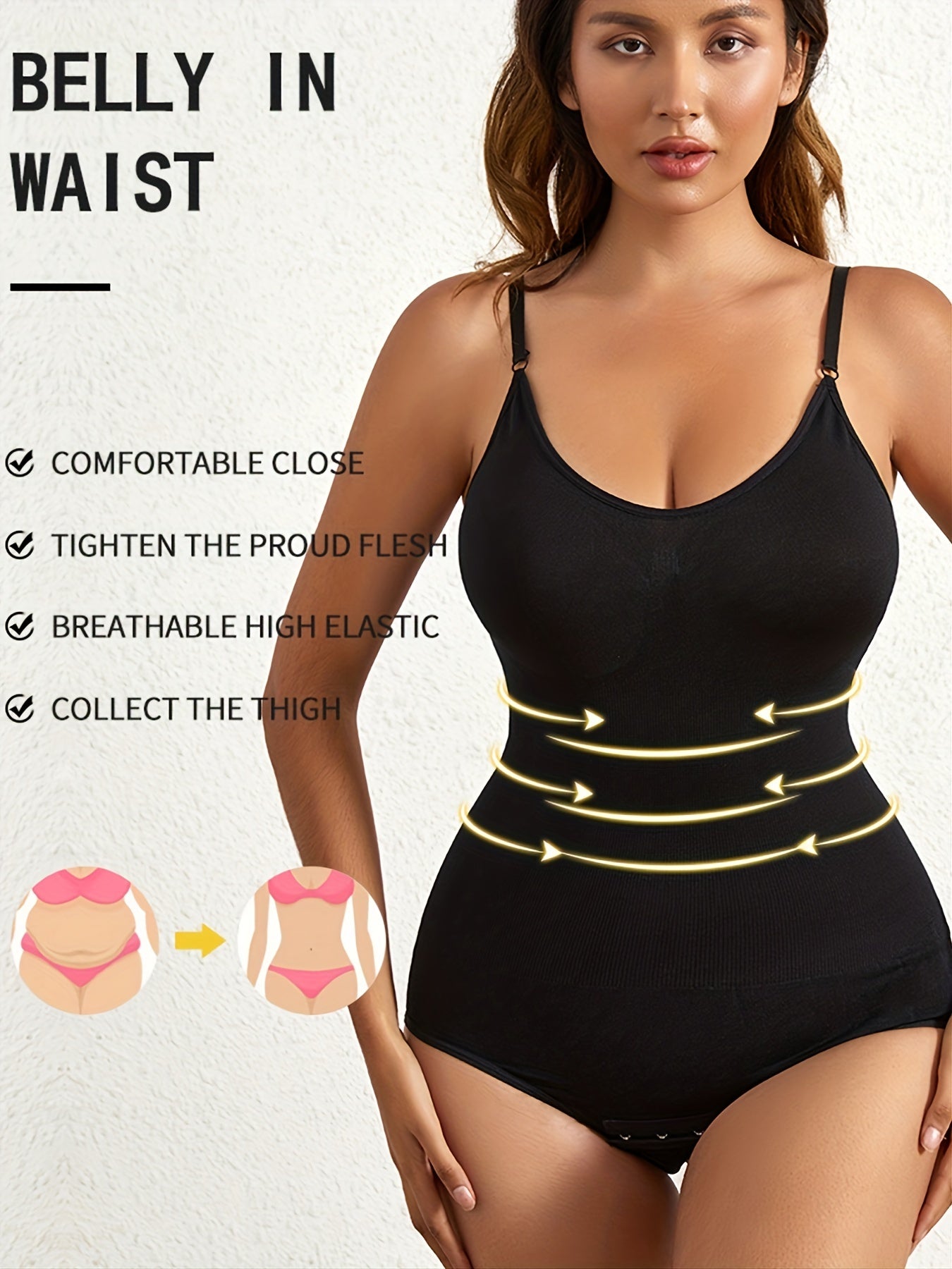 Seamless Shaping Bodysuit Tummy Control Slimming Slip Body Shaper