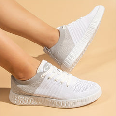 Men's Breathable Slip On Knit Sneakers Casual Outdoor Walking Shoes