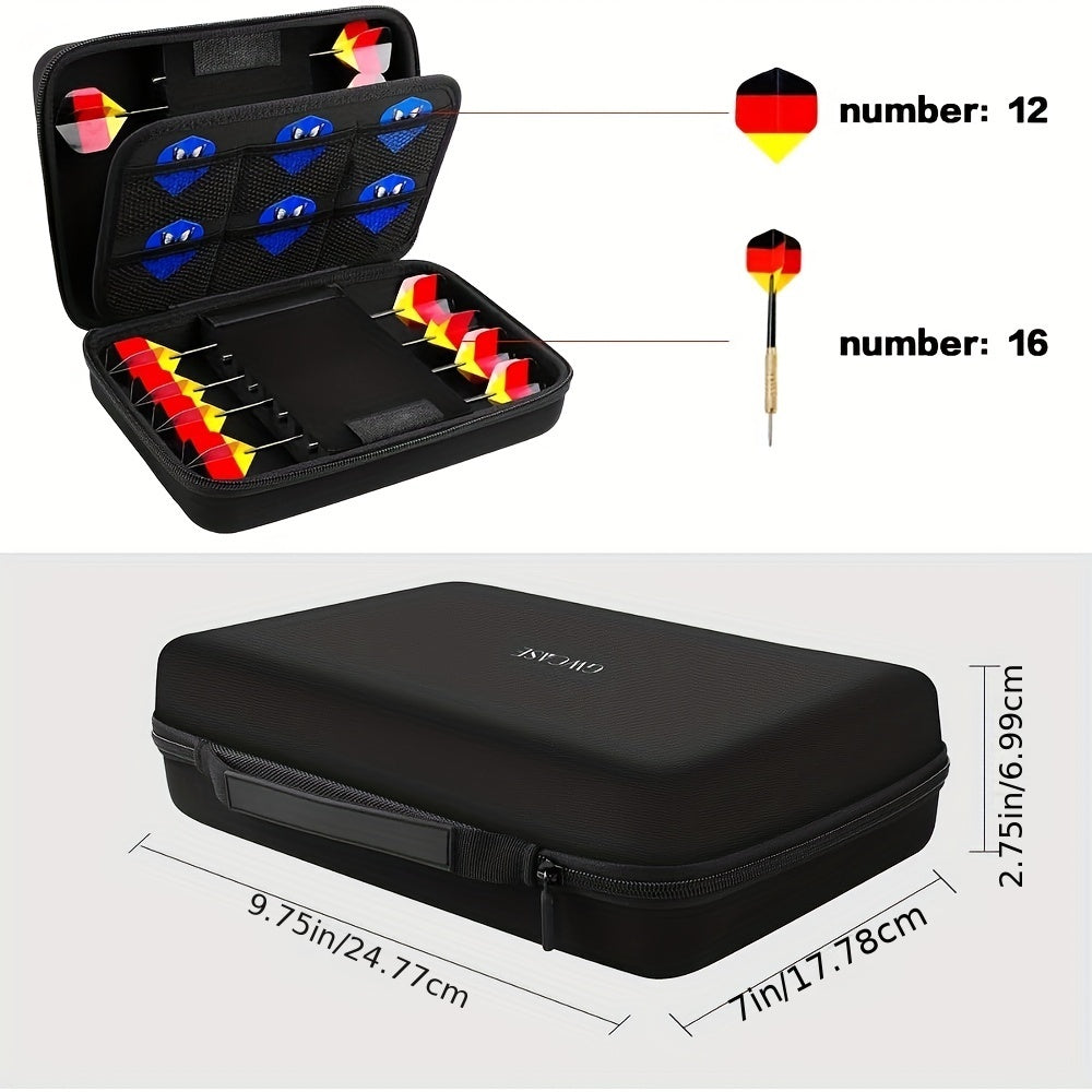 GWCASE Dart Case For Steel & Soft Tip Darts Storage Fits Tips, Shafts, Flights
