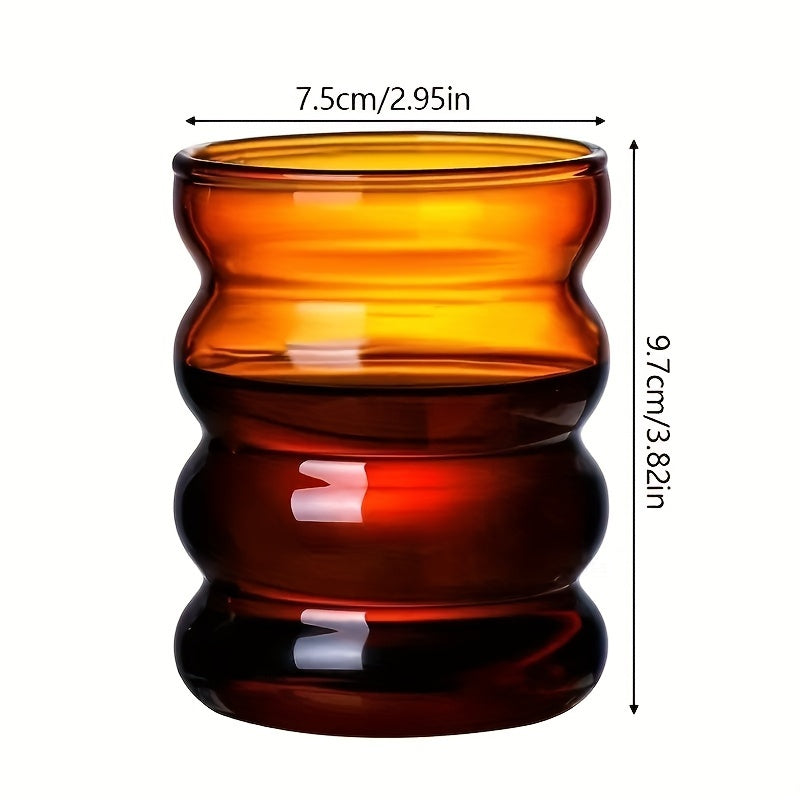 300ml Spiral Glass Cup for Outdoor Fitness Camping Picnic