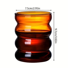 300ml Spiral Glass Cup for Outdoor Fitness Camping Picnic