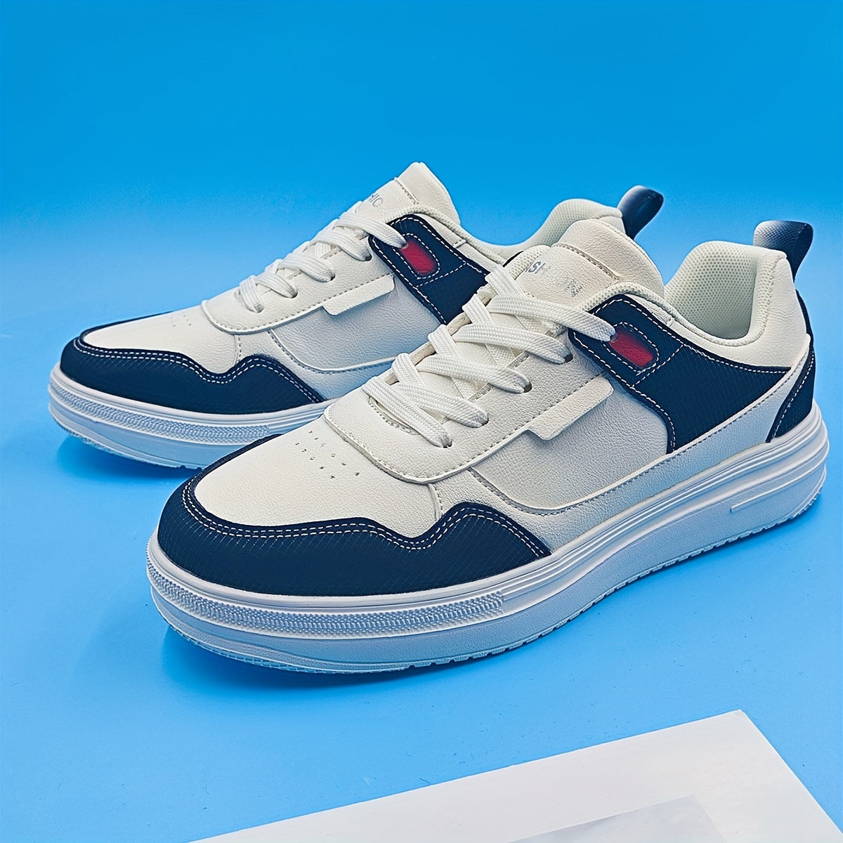 Women's Contrast Skate Shoes Lace Up Low Top Sneakers