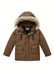 Teen Casual Winter Coat with Hood