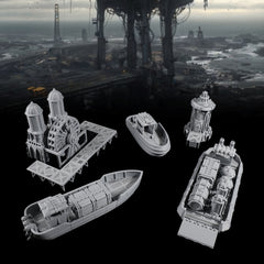 RPG Cargo & Tide Control Tower Set for Tabletop Adventures