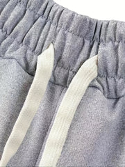 Men's Letter Print Drawstring Shorts for Summer