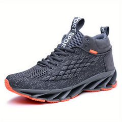 Men's Blade High Top Running Shoes Breathable Non Slip Jogging