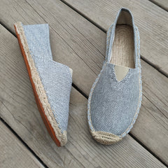 Men's Slip On Canvas Shoes Casual Breathable Comfy Outdoor Walking Shoes