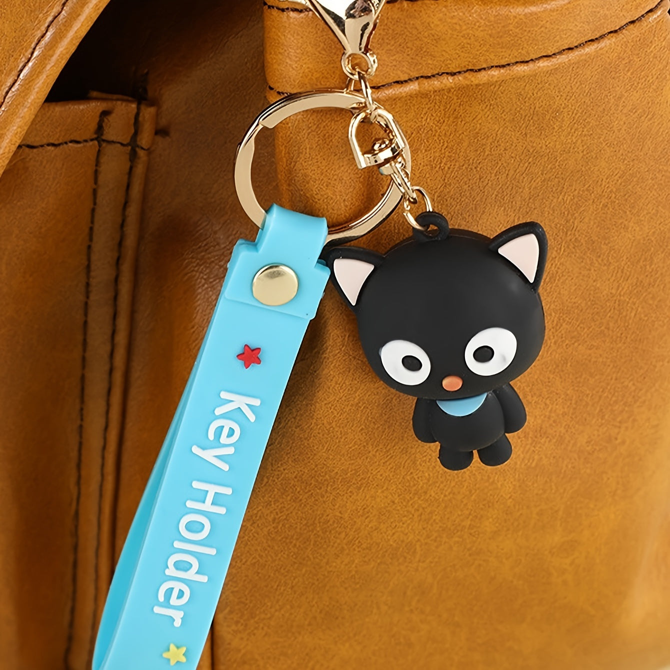 Cat Keychain Backpack Pendant Cute Cartoon Car Key Ornament