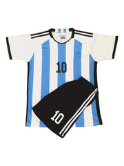 3pcs Argentina Kids Soccer Jersey Set with Socks