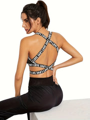 Push Up Sports Bra for Running Fitness Yoga Tank Top