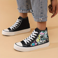 Cartoon Universe Lightweight High Top Canvas Sneakers