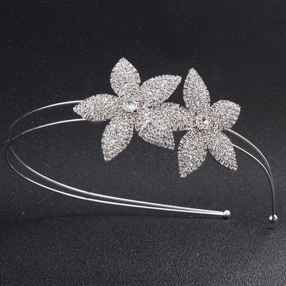 Flower Rhinestone Hairband Headband Princess Tiara Wedding Birthday