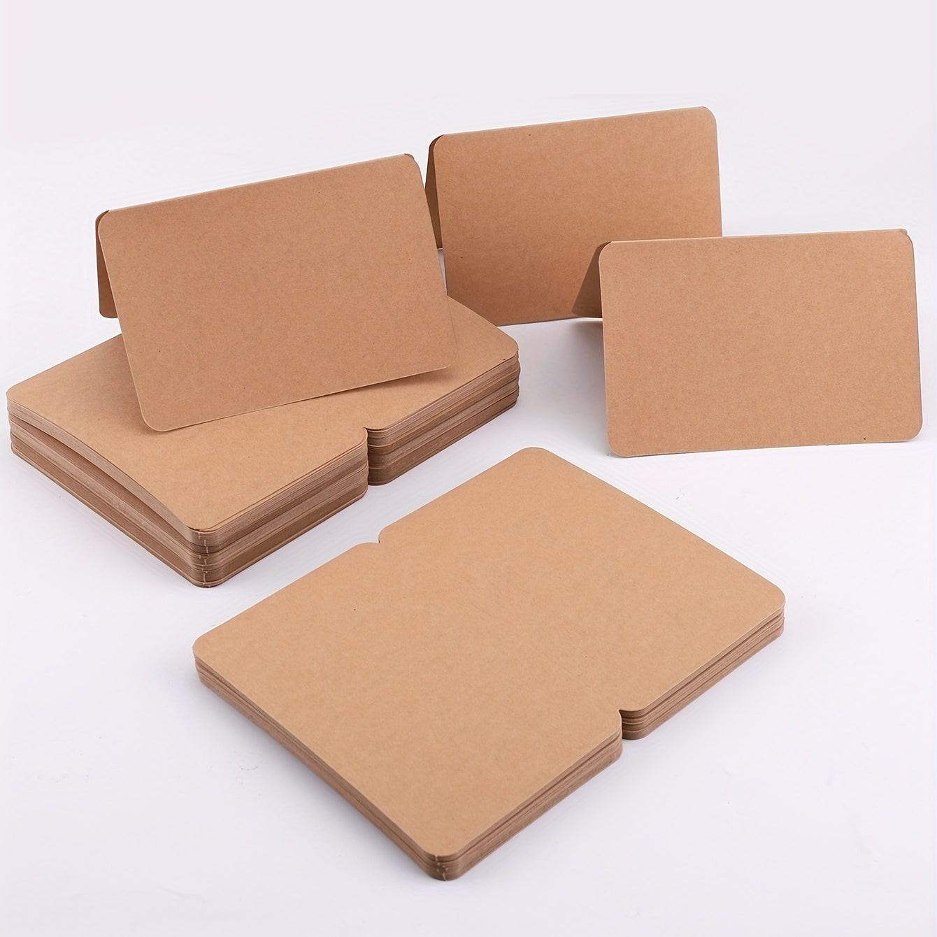 10pcs DIY Hand-painted Holiday Greeting Cards, Blank Folded Small Cards