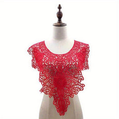 1pc Flower Embroidery Lace Fabric Trim Ribbon DIY Sewing Bridal Applique Collar
