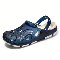 Men's Casual Hollow Out Platform Clogs