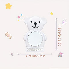 Cartoon Bear Compact Travel Makeup Mirror HD Vanity Mirror