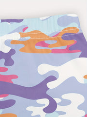Girls' Camo Shorts Leggings for Dance Bike Outwear