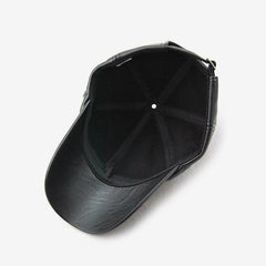 Men's PU Leather Baseball Cap