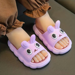 JIAGEYA Cartoon Slippers For Girls Non Slip Lightweight Open Toe Slippers
