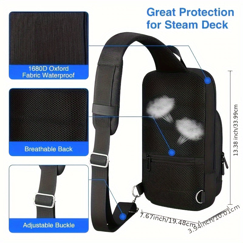 Game Console Storage Bag Protective Chest Crossbody Shoulder Backpack