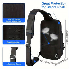 Game Console Storage Bag Protective Chest Crossbody Shoulder Backpack