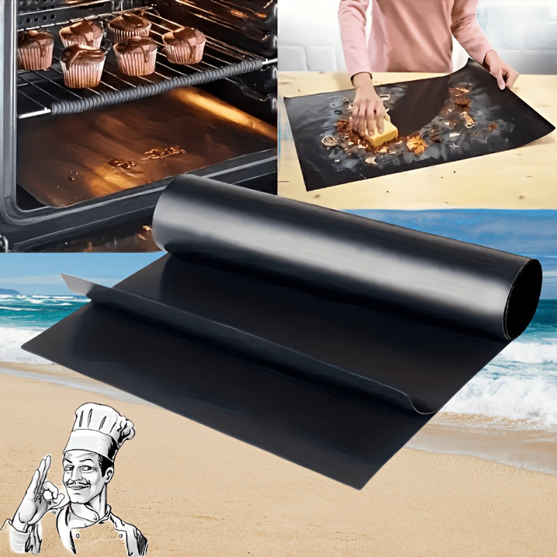 Yacht BBQ Non-stick Barbecue Mat High-Temperature Resistant Outdoor Mat