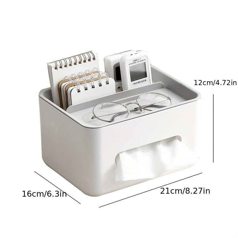 Desktop Storage Box for Tissue Paper Remote Control Sundries