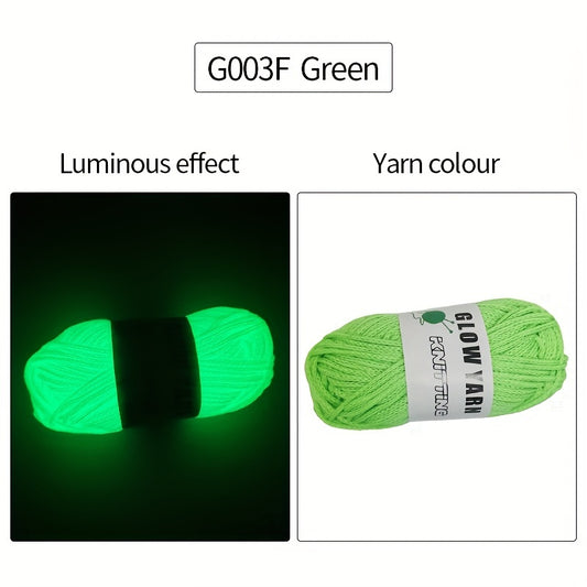 Luminous Braided Rope Polyester Yarn for Crocheting & Knitting