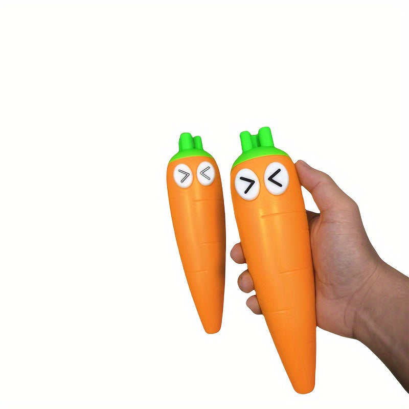 1pc 3D Carrot Telescopic Sword Creative Telescopic Carrot Toy
