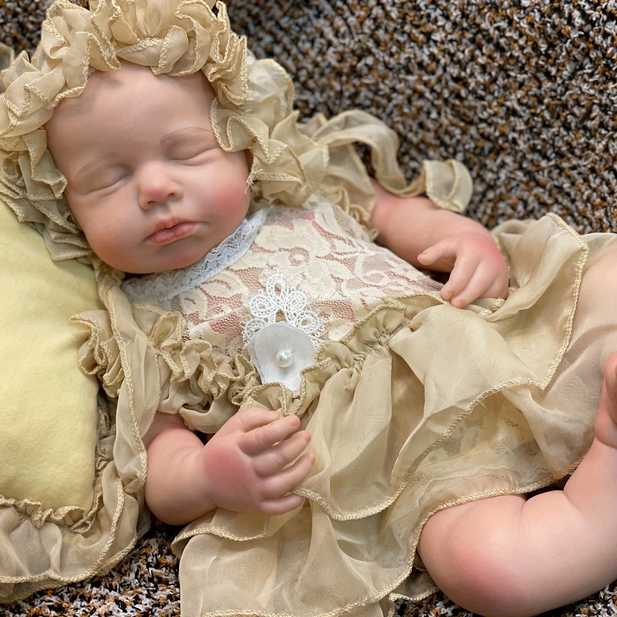 18 Inch Silicone Doll with Dress for Christmas