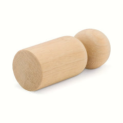10pcs Wooden Nail Dolls 4.29cm Birch Wood DIY Painting Doll Small World Game