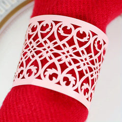 10pcs Rose Butterfly Napkin Rings for Wedding Party Home Decor