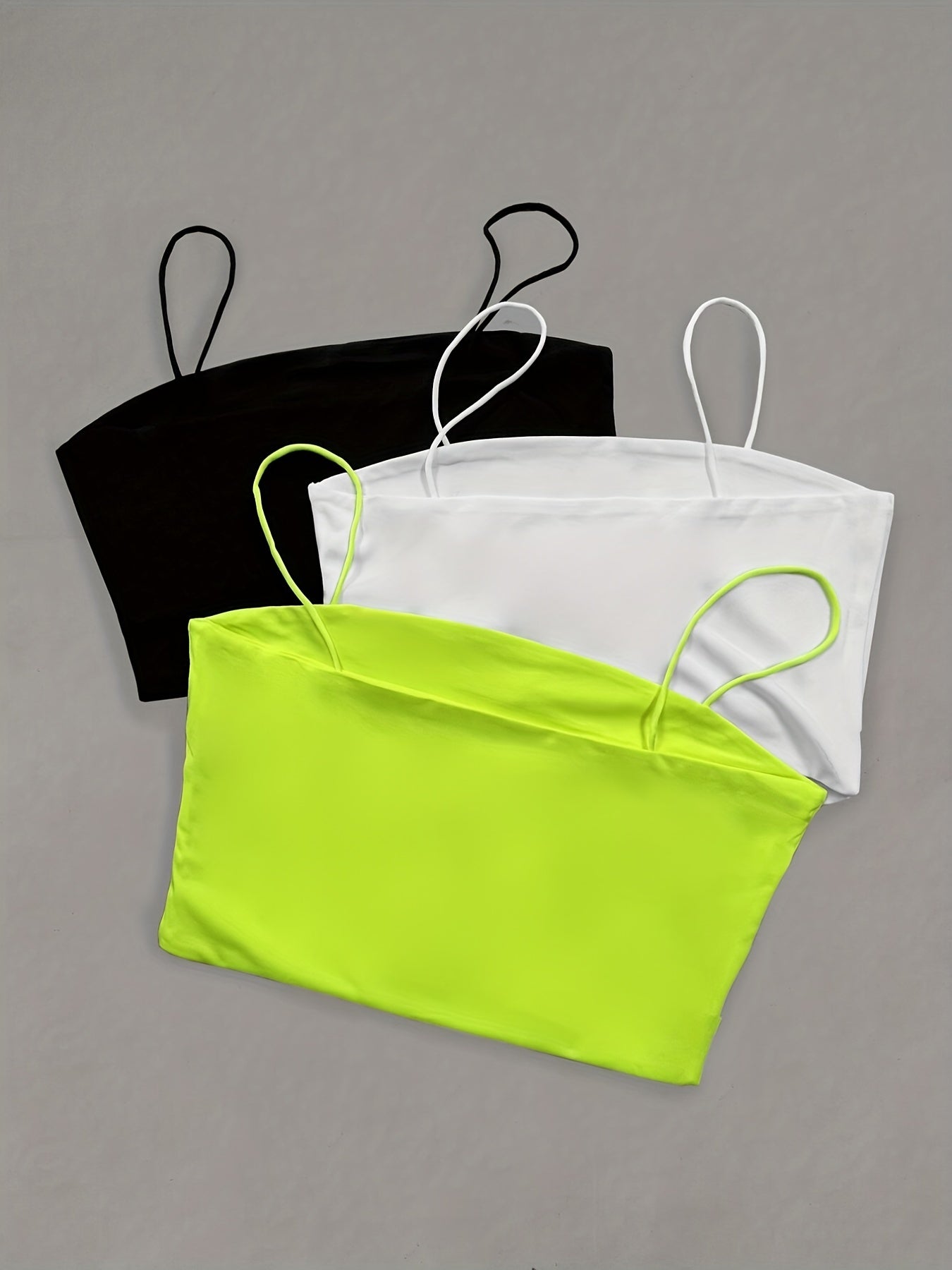 Mixed Crop Cami Tops Sleeveless Summer Women's Clothing